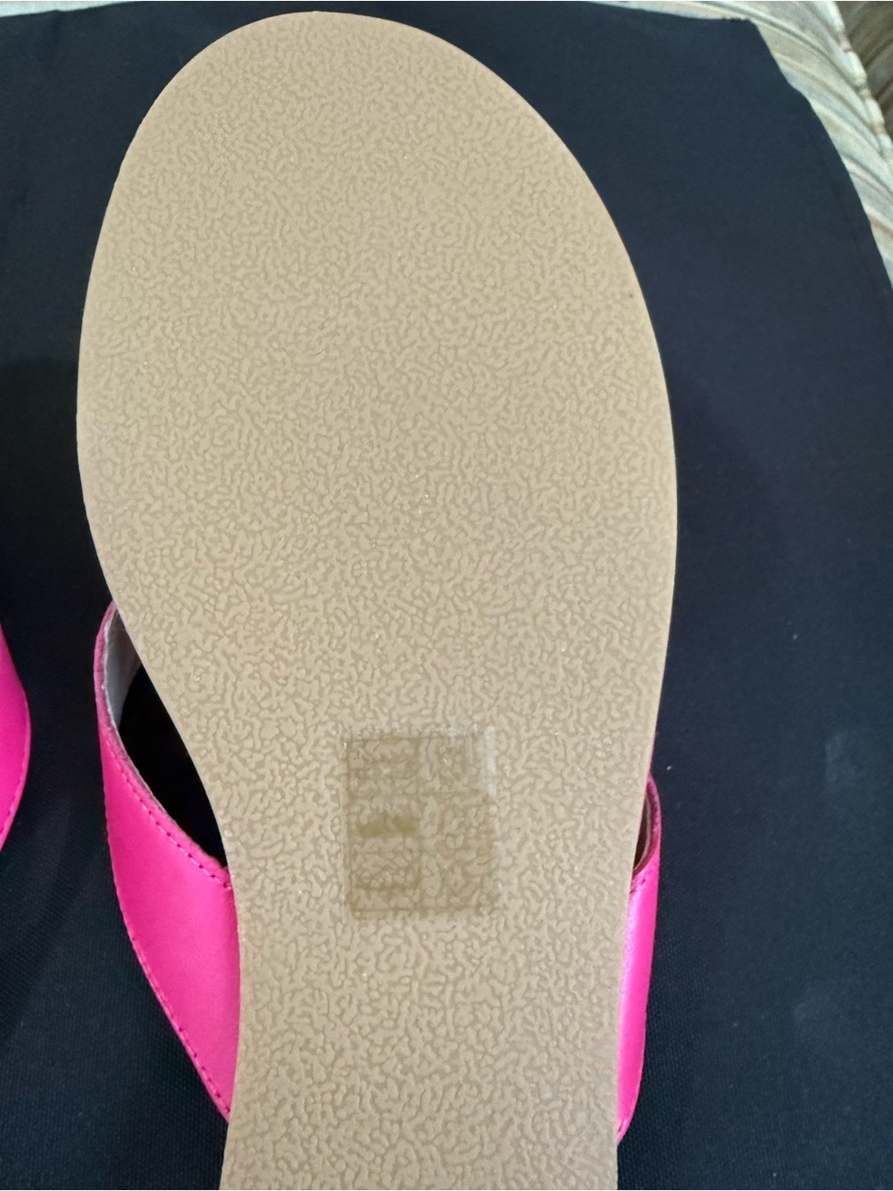 New Jack Rogers Hot Pink Leather Thong Sandals size 10 - Picture 7 of 7
